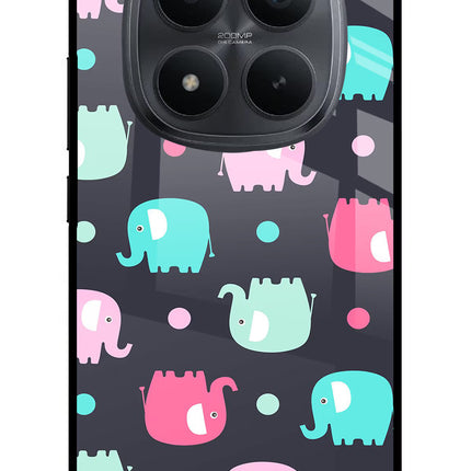 Elephants Redmi Note 15 Pro+ 5G Glass Case Back Cover by Casekaro