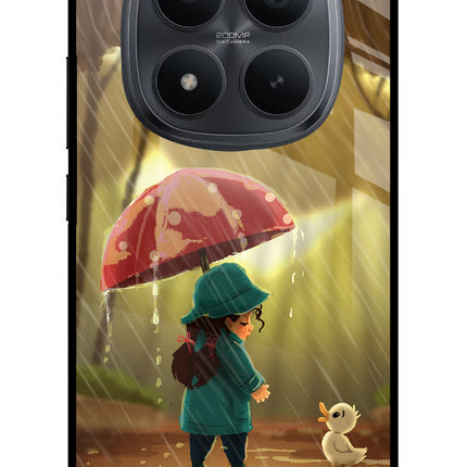 Rainy Day Redmi Note 15 Pro+ 5G Glass Case Back Cover by Casekaro