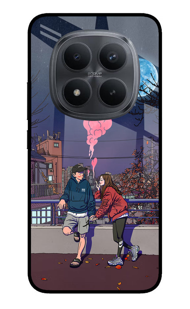 Chilling Couple Redmi Note 15 Pro+ 5G Glass Case Back Cover by Casekaro