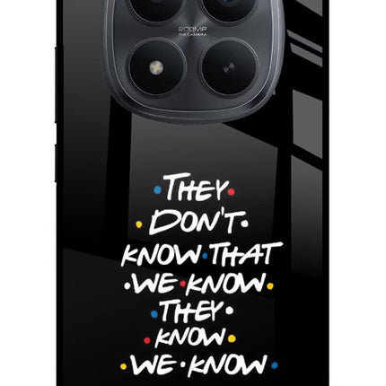 FRIENDS Dialogue Redmi Note 15 Pro+ 5G Glass Case Back Cover by Casekaro