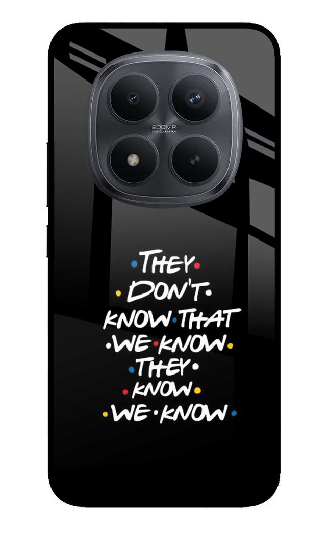 FRIENDS Dialogue Redmi Note 15 Pro+ 5G Glass Case Back Cover by Casekaro