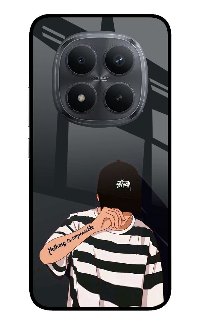 Aesthetic Boy Redmi Note 15 Pro+ 5G Glass Case Back Cover by Casekaro