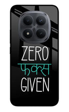 Zero Fucks Given Redmi Note 15 Pro+ 5G Glass Case Back Cover by Casekaro