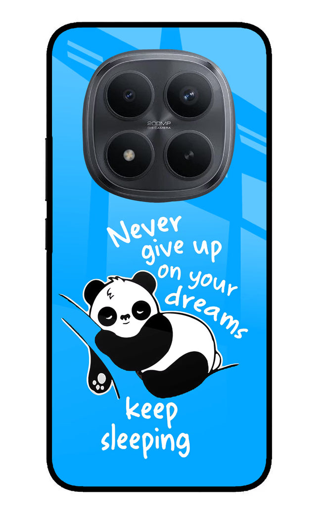 Keep Sleeping Redmi Note 15 Pro+ 5G Glass Case Back Cover by Casekaro