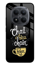 Chai Bina Chain Kaha Re Redmi Note 15 Pro+ 5G Glass Case Back Cover by Casekaro