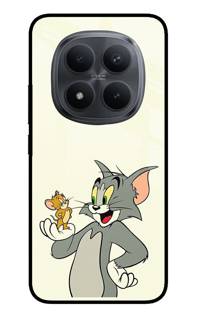 Tom & Jerry Redmi Note 15 Pro+ 5G Glass Case Back Cover by Casekaro