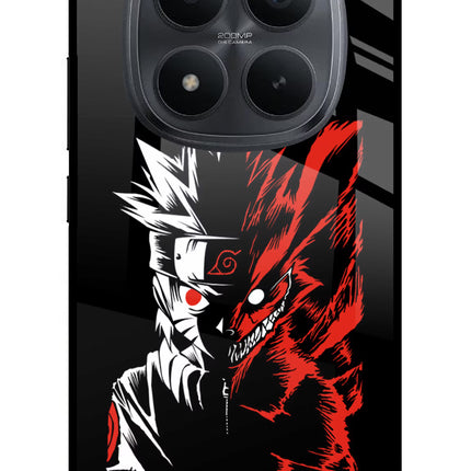 Naruto Two Face Redmi Note 15 Pro+ 5G Glass Case Back Cover by Casekaro