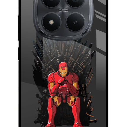Ironman Throne Redmi Note 15 Pro+ 5G Glass Case Back Cover by Casekaro
