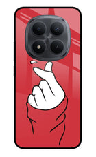 Korean Love Sign Redmi Note 15 Pro+ 5G Glass Case Back Cover by Casekaro