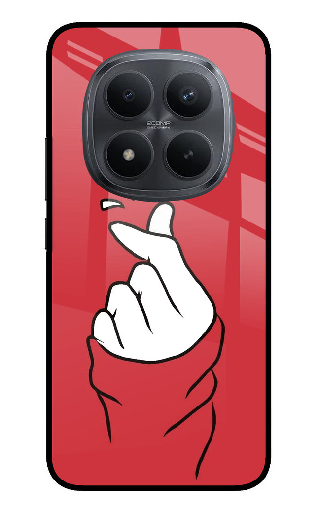 Korean Love Sign Redmi Note 15 Pro+ 5G Glass Case Back Cover by Casekaro