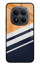 Blue and white wooden Redmi Note 15 Pro+ 5G Glass Case Back Cover by Casekaro