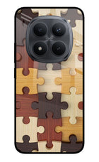 Wooden Puzzle Redmi Note 15 Pro+ 5G Glass Case Back Cover by Casekaro