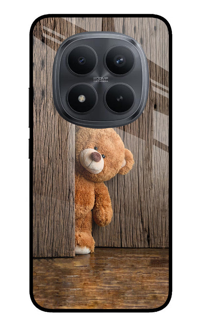 Teddy Wooden Redmi Note 15 Pro+ 5G Glass Case Back Cover by Casekaro