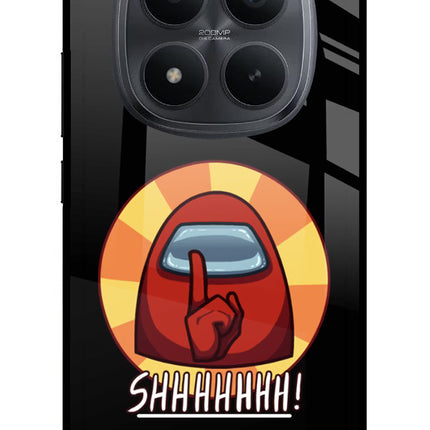 Among Us Shhh! Redmi Note 15 Pro+ 5G Glass Case Back Cover by Casekaro