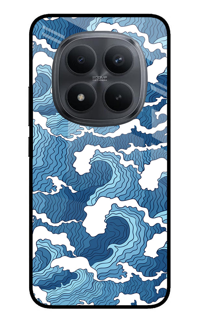 Blue Waves Redmi Note 15 Pro+ 5G Glass Case Back Cover by Casekaro