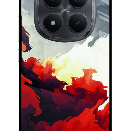 Fire Cloud Redmi Note 15 Pro+ 5G Glass Case Back Cover by Casekaro