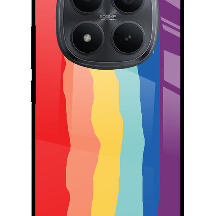 Rainbow Redmi Note 15 Pro+ 5G Glass Case Back Cover by Casekaro