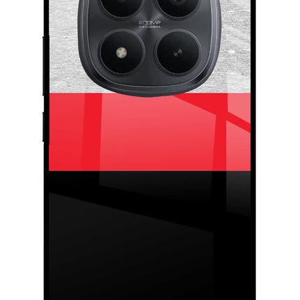 Tri Color Pattern Redmi Note 15 Pro+ 5G Glass Case Back Cover by Casekaro
