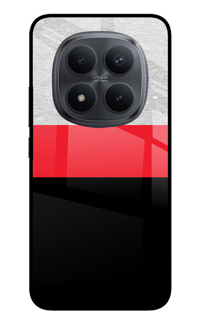 Tri Color Pattern Redmi Note 15 Pro+ 5G Glass Case Back Cover by Casekaro