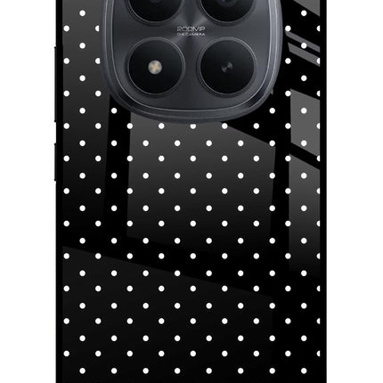 White Dots Redmi Note 15 Pro+ 5G Glass Case Back Cover by Casekaro