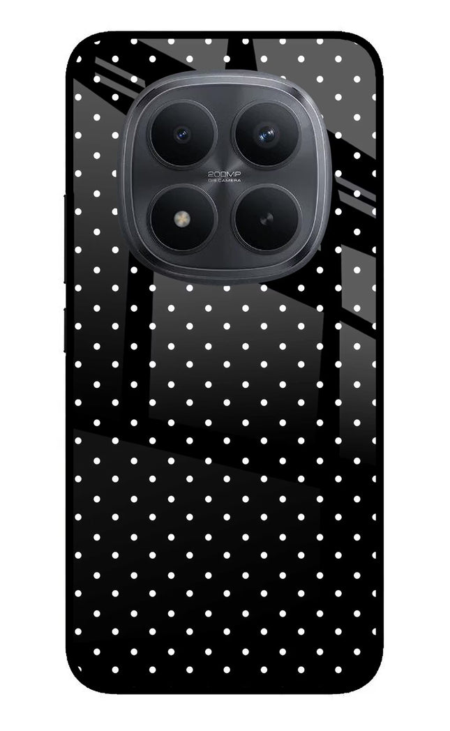 White Dots Redmi Note 15 Pro+ 5G Glass Case Back Cover by Casekaro