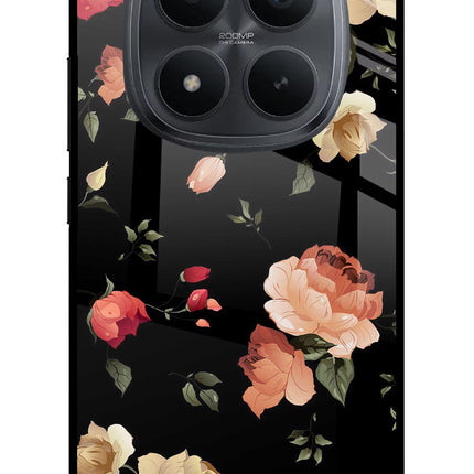 Flowers Redmi Note 15 Pro+ 5G Glass Case Back Cover by Casekaro