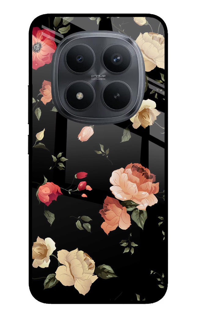 Flowers Redmi Note 15 Pro+ 5G Glass Case Back Cover by Casekaro