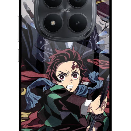 Demon Slayer Redmi Note 15 Pro+ 5G Glass Case Back Cover by Casekaro