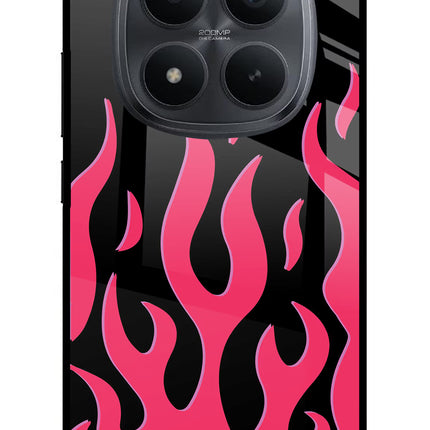 Fire Flames Redmi Note 15 Pro+ 5G Glass Case Back Cover by Casekaro