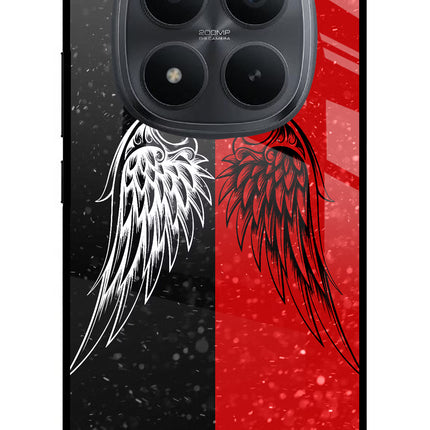 Wings Redmi Note 15 Pro+ 5G Glass Case Back Cover by Casekaro