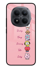 BTS names Redmi Note 15 Pro+ 5G Glass Case Back Cover by Casekaro