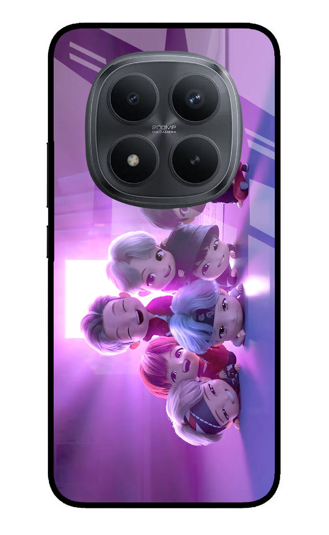 BTS Chibi Redmi Note 15 Pro+ 5G Glass Case Back Cover by Casekaro