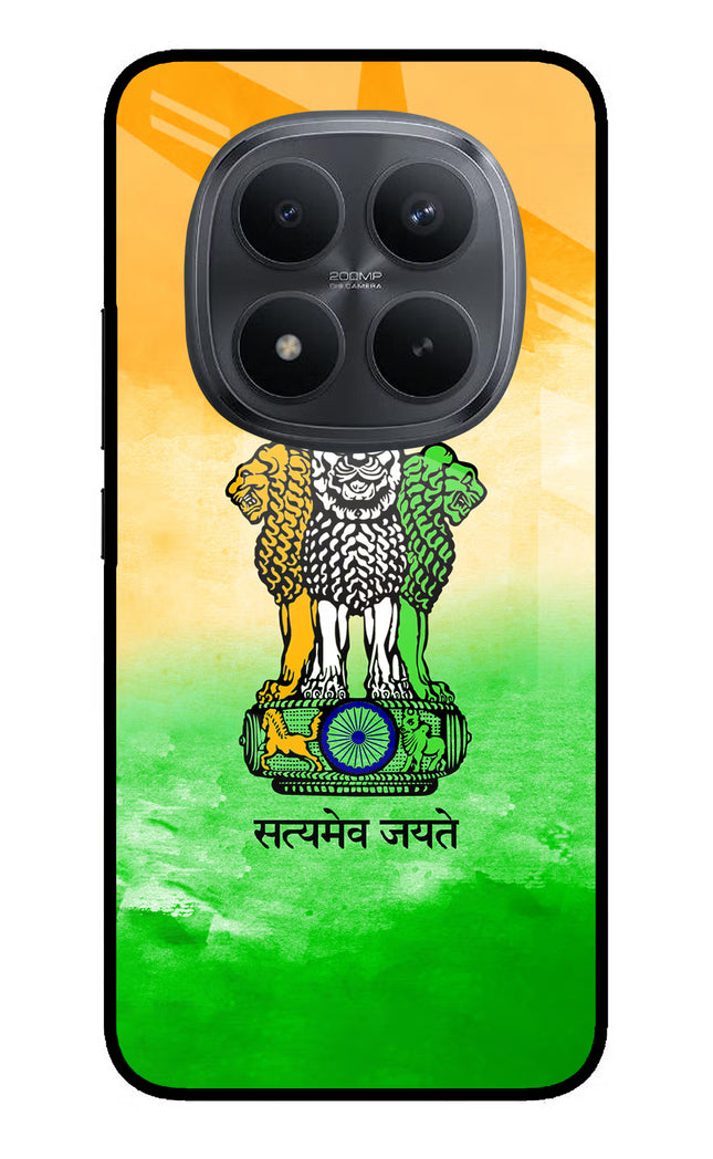 Satyamev Jayate Flag Redmi Note 15 Pro+ 5G Glass Case Back Cover by Casekaro
