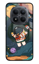 Cartoon Astronaut Redmi Note 15 Pro+ 5G Glass Case Back Cover by Casekaro