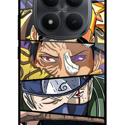 Naruto Character Redmi Note 15 Pro+ 5G Glass Case Back Cover by Casekaro