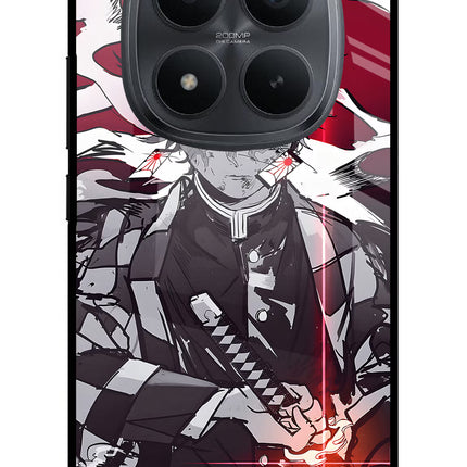 Demon Slayer Redmi Note 15 Pro+ 5G Glass Case Back Cover by Casekaro