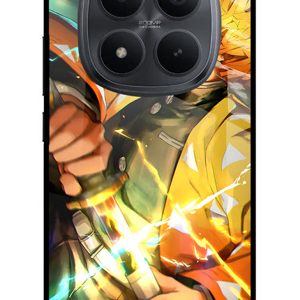 Demon Slayer Redmi Note 15 Pro+ 5G Glass Case Back Cover by Casekaro