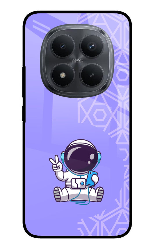 Cute Astronaut Chilling Redmi Note 15 Pro+ 5G Glass Case