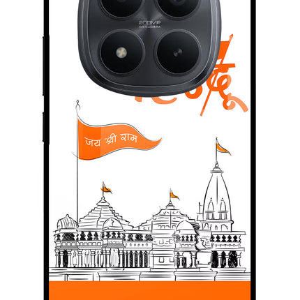 Jai Shree Ram Hindu Redmi Note 15 Pro+ 5G Glass Case Back Cover by Casekaro