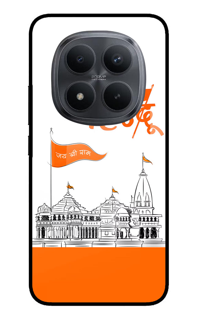 Jai Shree Ram Hindu Redmi Note 15 Pro+ 5G Glass Case Back Cover by Casekaro