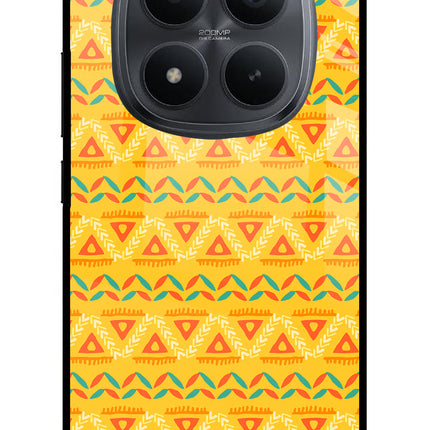 Tribal Pattern Redmi Note 15 Pro+ 5G Glass Case Back Cover by Casekaro
