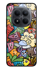 Veggie Doodle Redmi Note 15 Pro+ 5G Glass Case Back Cover by Casekaro