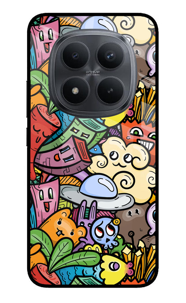 Veggie Doodle Redmi Note 15 Pro+ 5G Glass Case Back Cover by Casekaro