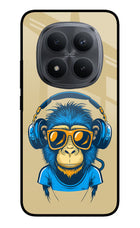 Monkey Headphone Redmi Note 15 Pro+ 5G Glass Case Back Cover by Casekaro