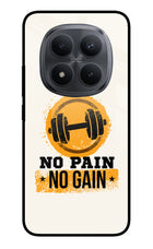 No Pain No Gain Redmi Note 15 Pro+ 5G Glass Case Back Cover by Casekaro