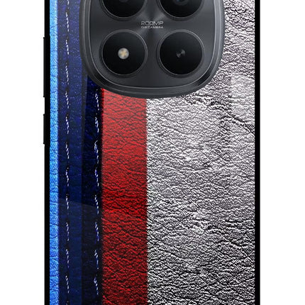 BMW Stripes Redmi Note 15 Pro+ 5G Glass Case Back Cover by Casekaro