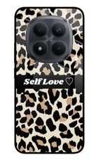 Leopard Print Self Love Redmi Note 15 Pro+ 5G Glass Case Back Cover by Casekaro