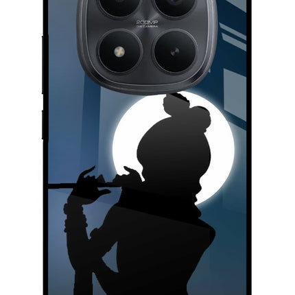 Shri Krishna Silhouette Redmi Note 15 Pro+ 5G Glass Case Back Cover by Casekaro