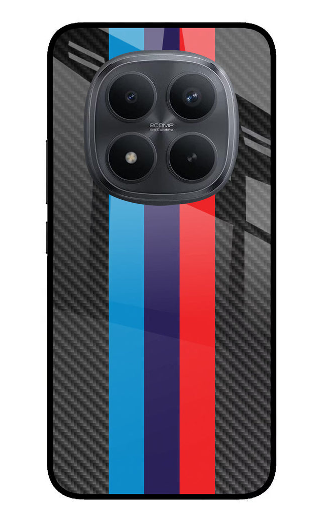 BMW Stripes Pattern Redmi Note 15 Pro+ 5G Glass Case Back Cover by Casekaro