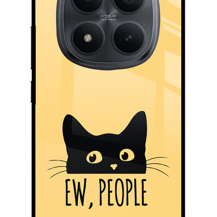 Ew People Catitude Redmi Note 15 Pro+ 5G Glass Case Back Cover by Casekaro